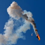 Amateurs' rocket bursts, taken from https://commons.wikimedia.org/wiki/File:Rocket_Firefall.jpg