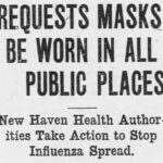 Newspaper clip from 1918 describing the influenza pandemic.