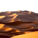 The image shows a dune in the Morrocan desert. The picture is intended to be a reference to the film "Dune" and LLM-generated content. Source: https://commons.wikimedia.org/wiki/File:Morning_Moroccan_Desert_dune.jpg