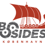 The image shows the logo of BSides København - a Viking ship above the text "BSides København".